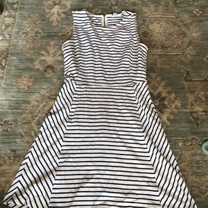 J Crew Navy Stripe Dress